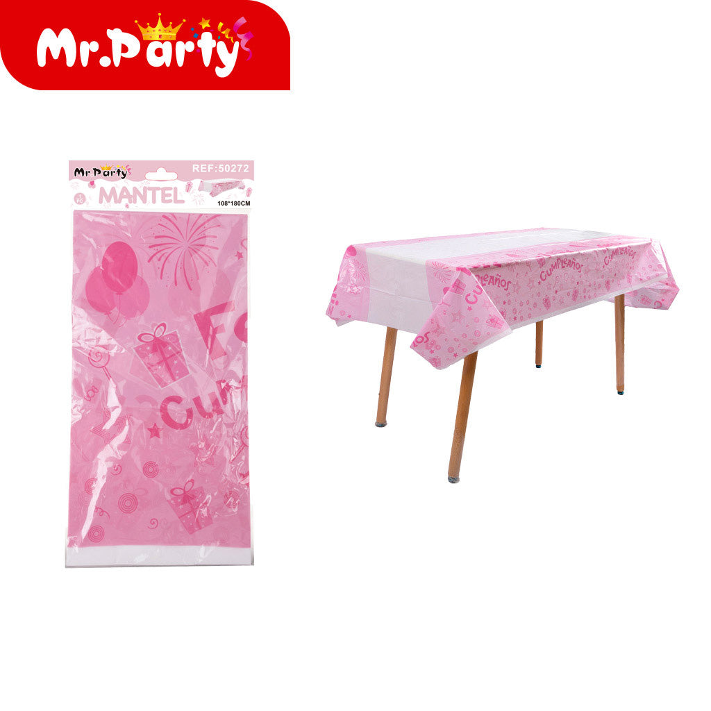 Manteles de Fiesta Infantiles Mr. Party 108x180 cm mayoreo 12 pzas – Varios Diseños