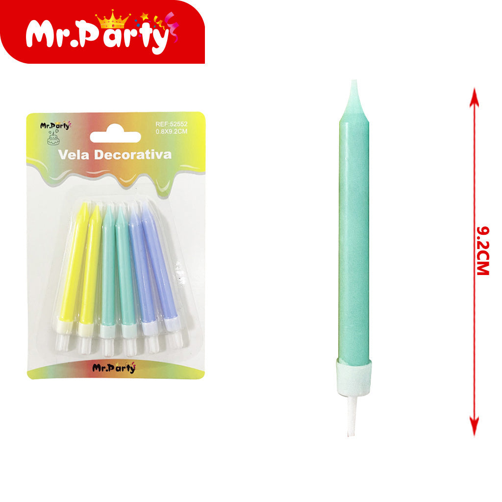 Vela Decorativa de espirales y figuras Mr. Party