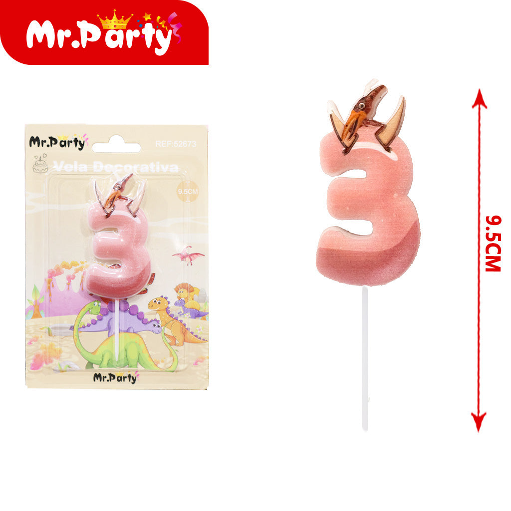 Vela Decorativa de numero divertida Mr. Party