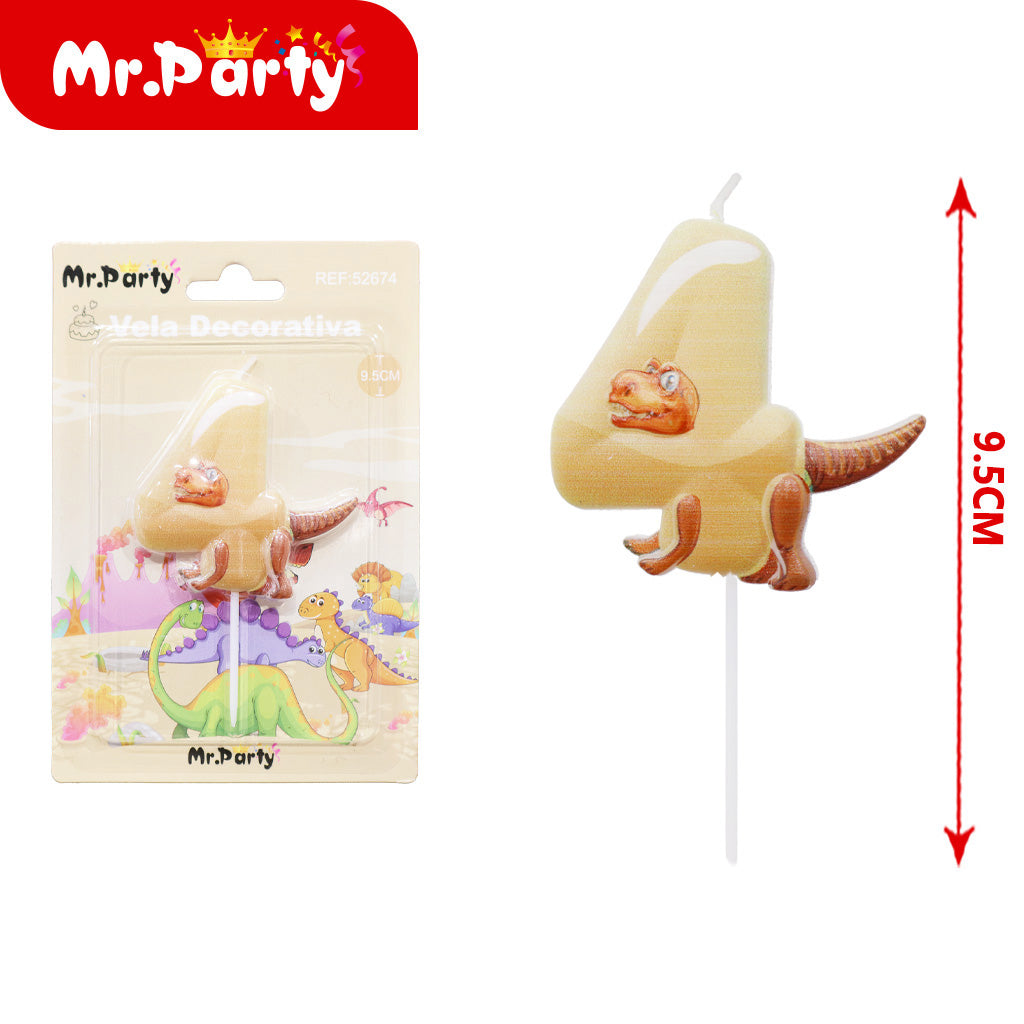 Vela Decorativa de numero divertida Mr. Party