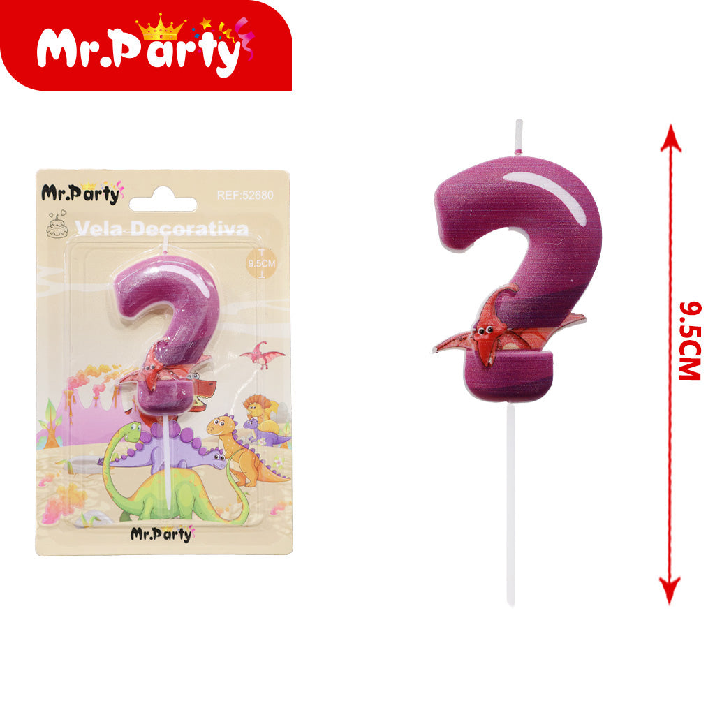 Vela Decorativa de numero divertida Mr. Party