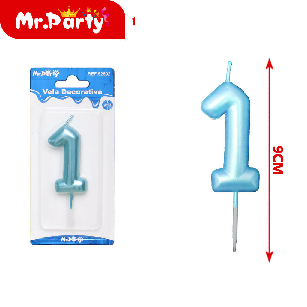 Vela Decorativa de numero elegante Mr. Party