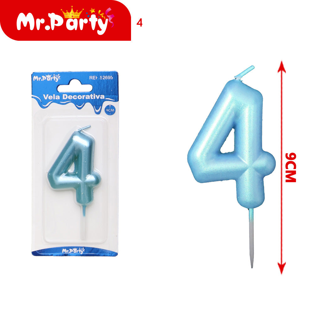 Vela Decorativa de numero elegante Mr. Party