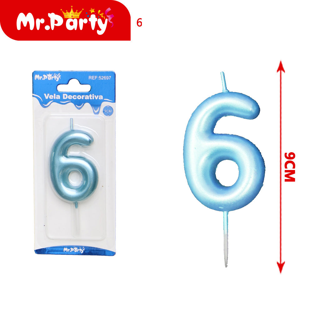 Vela Decorativa de numero elegante Mr. Party