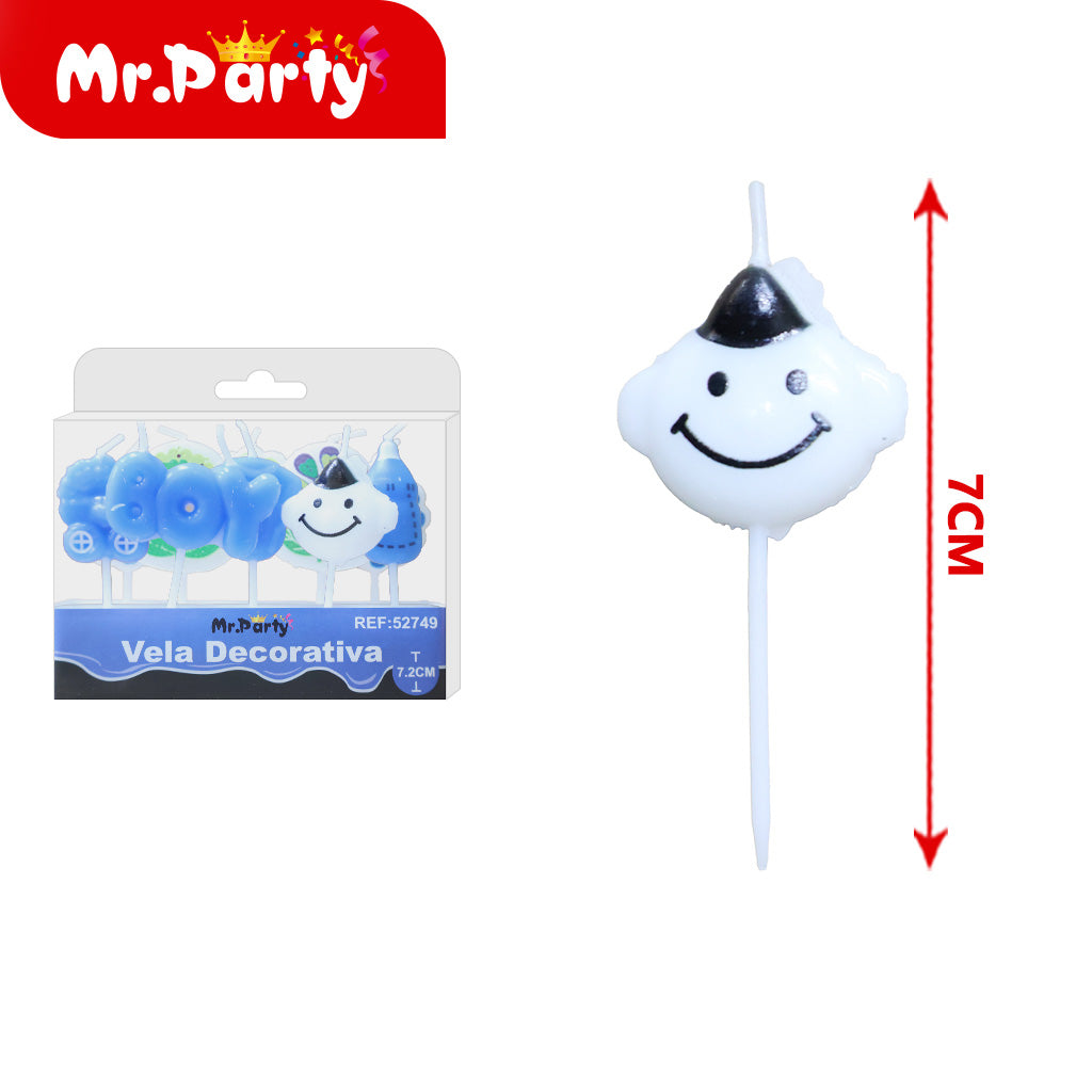 Vela Decorativa de figura divertida Mr. Party