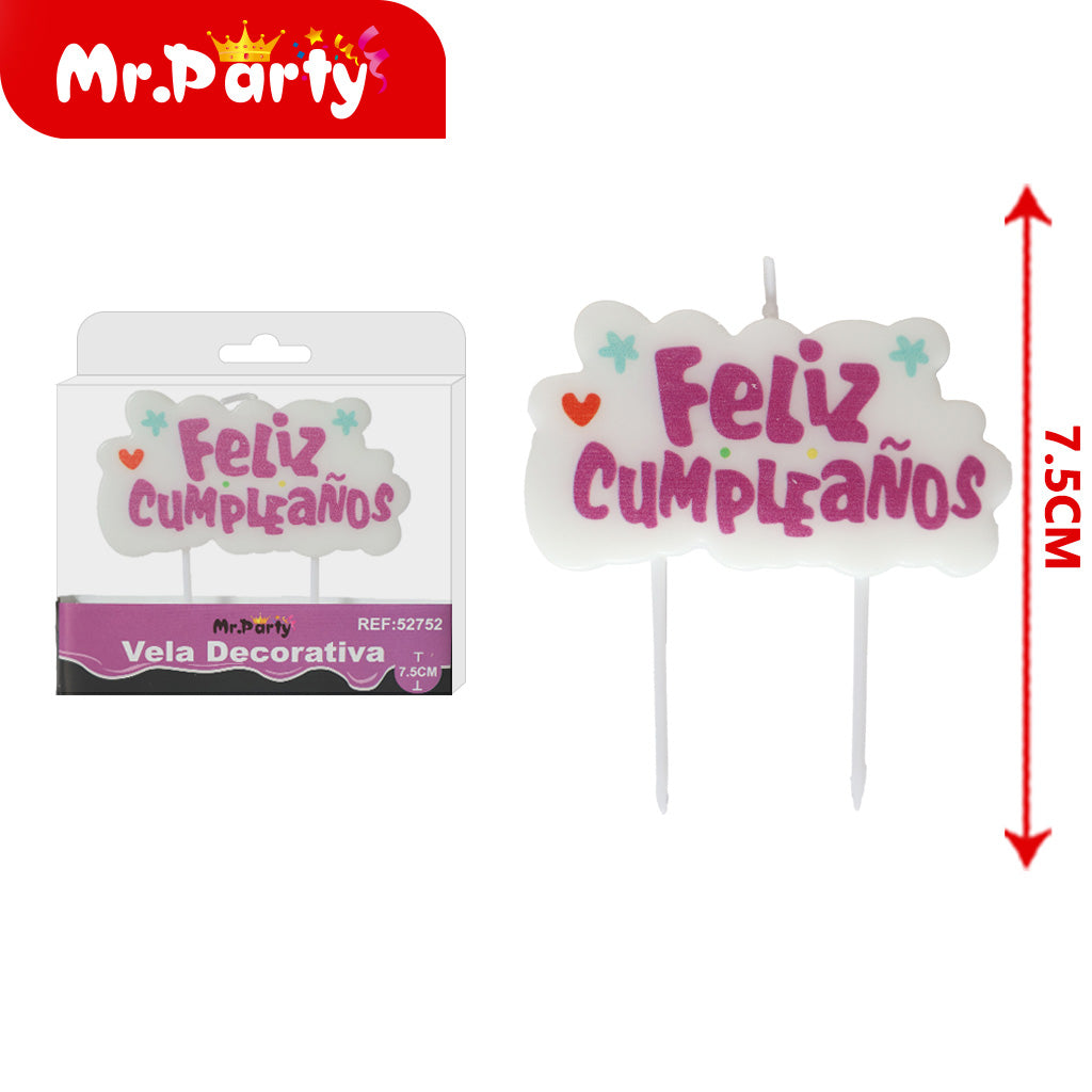 Vela Decorativa de figura divertida Mr. Party