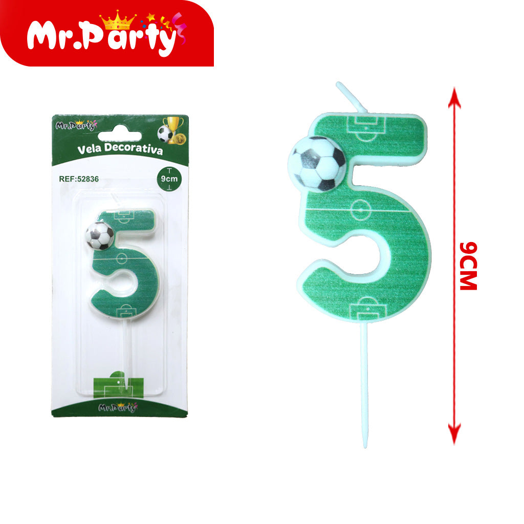 Vela Decorativa de numero divertida Mr. Party