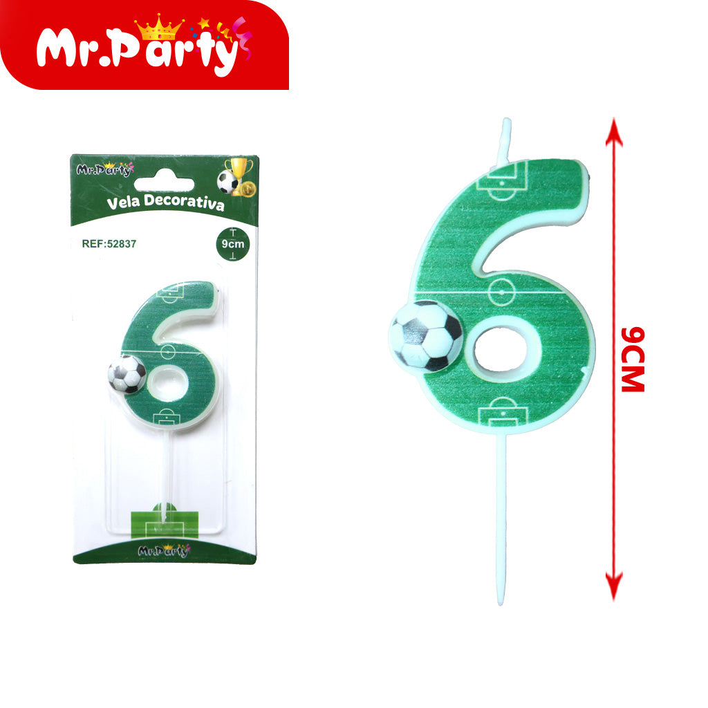 Vela Decorativa de numero divertida Mr. Party