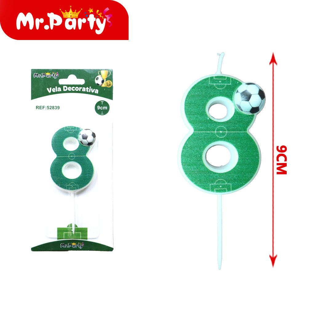 Vela Decorativa de numero divertida Mr. Party