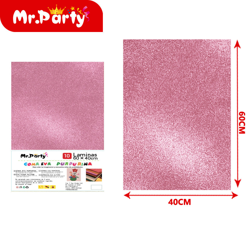 10 esponjas de polvo dorado de 40 x 60 cm color rosa claro 0 (12paquetes)