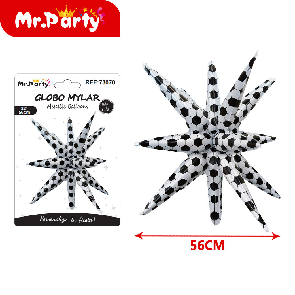Globo Estrella 3D Mylar 56 cm – ¡Brilla Toda la Fiesta!