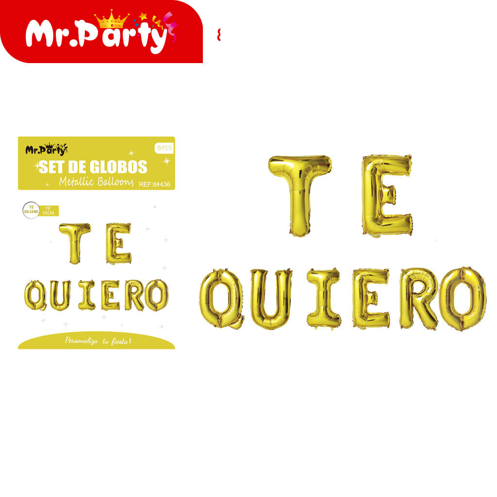 Feliz navidad globo de papel de aluminio rojo de una pieza (12paquetes)