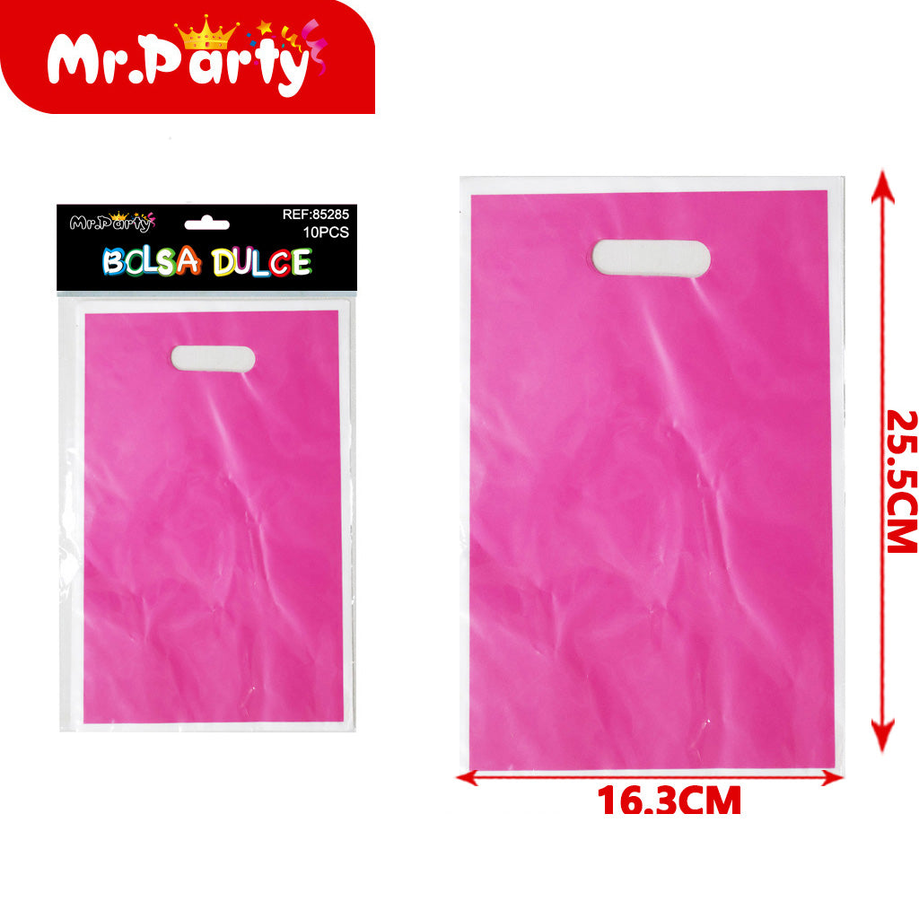 Bolsa de película de aluminio perlado rosa de un solo color (12paquetes)