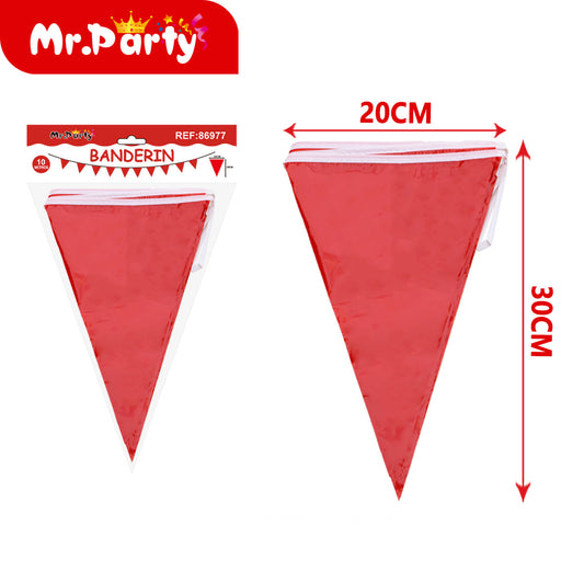 🎉✨ Banderín Decorativo 10 Metros | Colores Variados para Fiestas y Eventos 🥳