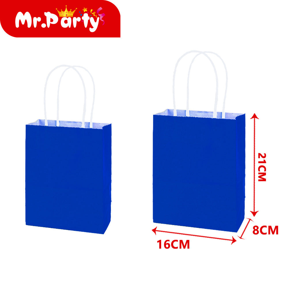 Bolsa de regalo de cuerda de colores azul oscuro de 15 x 21 (12paquetes)