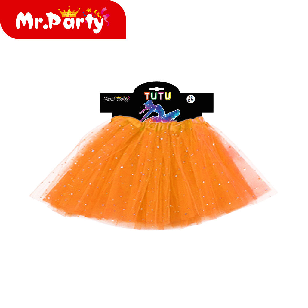 Tutu de Tul con Brillitos ✨ Falda Tutú para Niña | Disfraz, Ballet y Fiesta (1 pza)