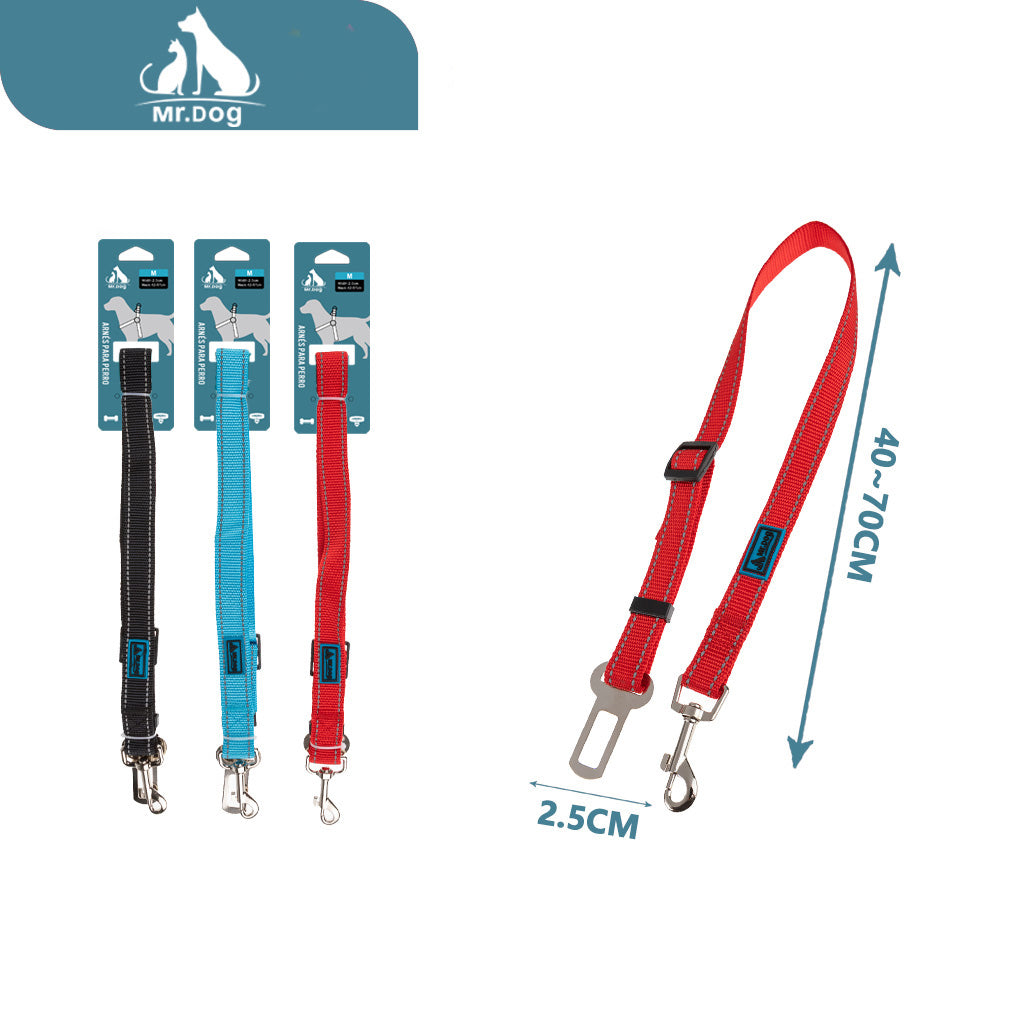 Correa seguridad de seguridad para coche q037 de 2,0 cm, de seda reflectante, de 40 a 70 cm paq. con 12 pzas