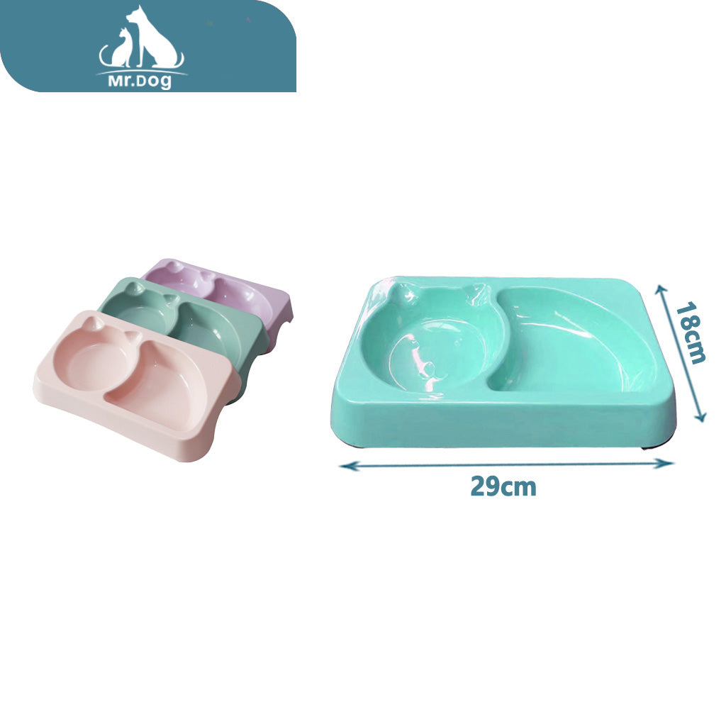 Plato para mascota doble cuadrado 29185 paq. con 12 pzas
