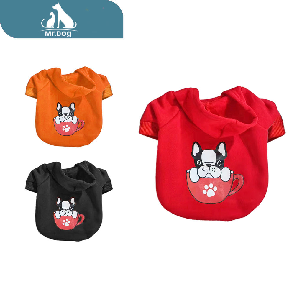 Ropa para mascota con capucha para perro taza de té xxl (Precio por 1 Pieza)