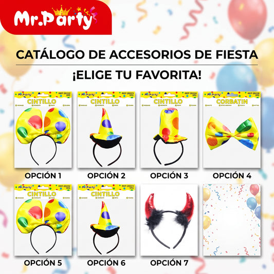 Accesorios De Disfraz Payaso Y Diablito Por Pieza Para Fiestas 🤡