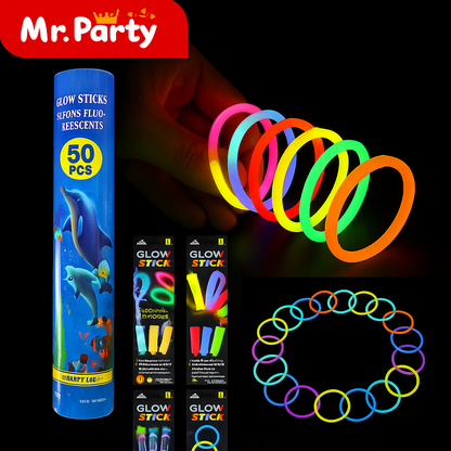Accesorios Glow Neón para Fiesta – Pulseras, Collares y Brazaletes Luminosos