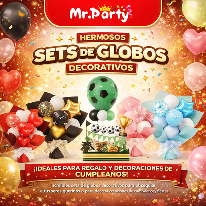 🎈✨ Set de Globos “Feliz Cumpleaños” para Centro de Mesa | Arreglo Listo para Fiesta (Varios Diseños)