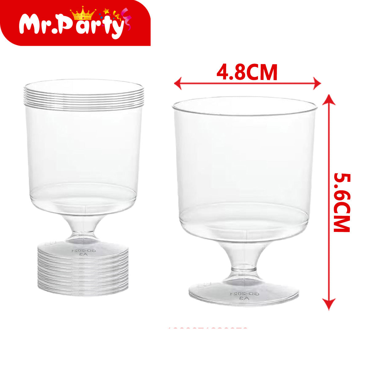 🥂✨ Copas y Vasitos Plásticos Transparentes para Postres, Dulces y Bebidas Cada paquete tiene 8pzas