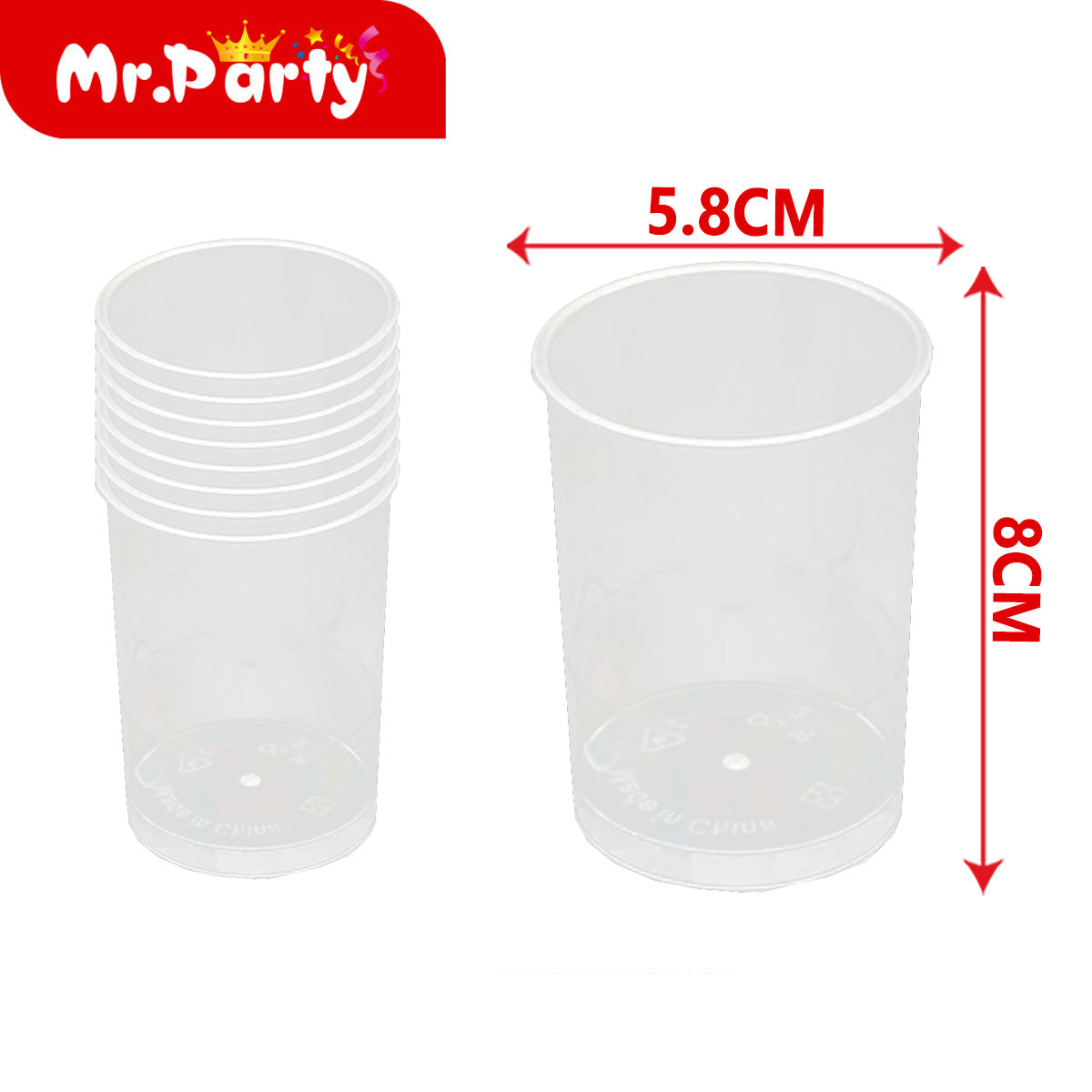 ✨ Vasitos Mini Transparentes para Postres, Degustaciones, Gelatina, Dulces y Mesa de Postres |cada paquete contiene 8pzas