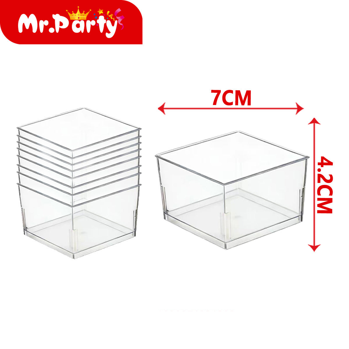 ✨ Vasitos Mini Transparentes para Postres, Degustaciones, Gelatina, Dulces y Mesa de Postres |cada paquete contiene 8pzas