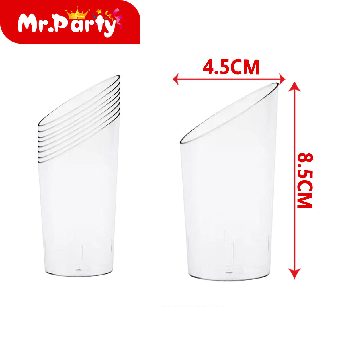 ✨ Vasitos Mini Transparentes para Postres, Degustaciones, Gelatina, Dulces y Mesa de Postres |cada paquete contiene 8pzas