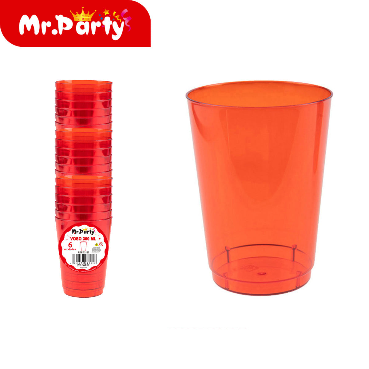 Vasos de Plástico Mr. Party 🥳🥤 | Vasos Desechables en Colores para Fiesta (60ml / 30ml)