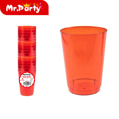 Vasos de Plástico Mr. Party 🥳🥤 | Vasos Desechables en Colores para Fiesta (60ml / 30ml) - Mayoreo 12 paquetes