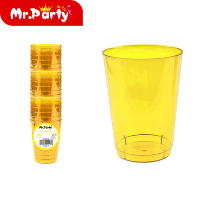 Vasos de Plástico Mr. Party 🥳🥤 | Vasos Desechables en Colores para Fiesta (60ml / 30ml)