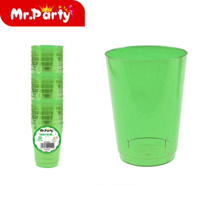 Vasos de Plástico Mr. Party 🥳🥤 | Vasos Desechables en Colores para Fiesta (60ml / 30ml)