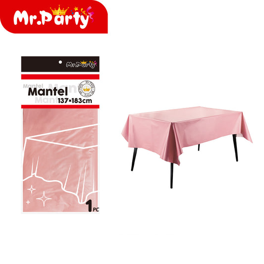 Mantel Plástico Liso de Colores 1 Pieza 137x183 cm para Fiesta Cumpleaños Mesa y Eventos