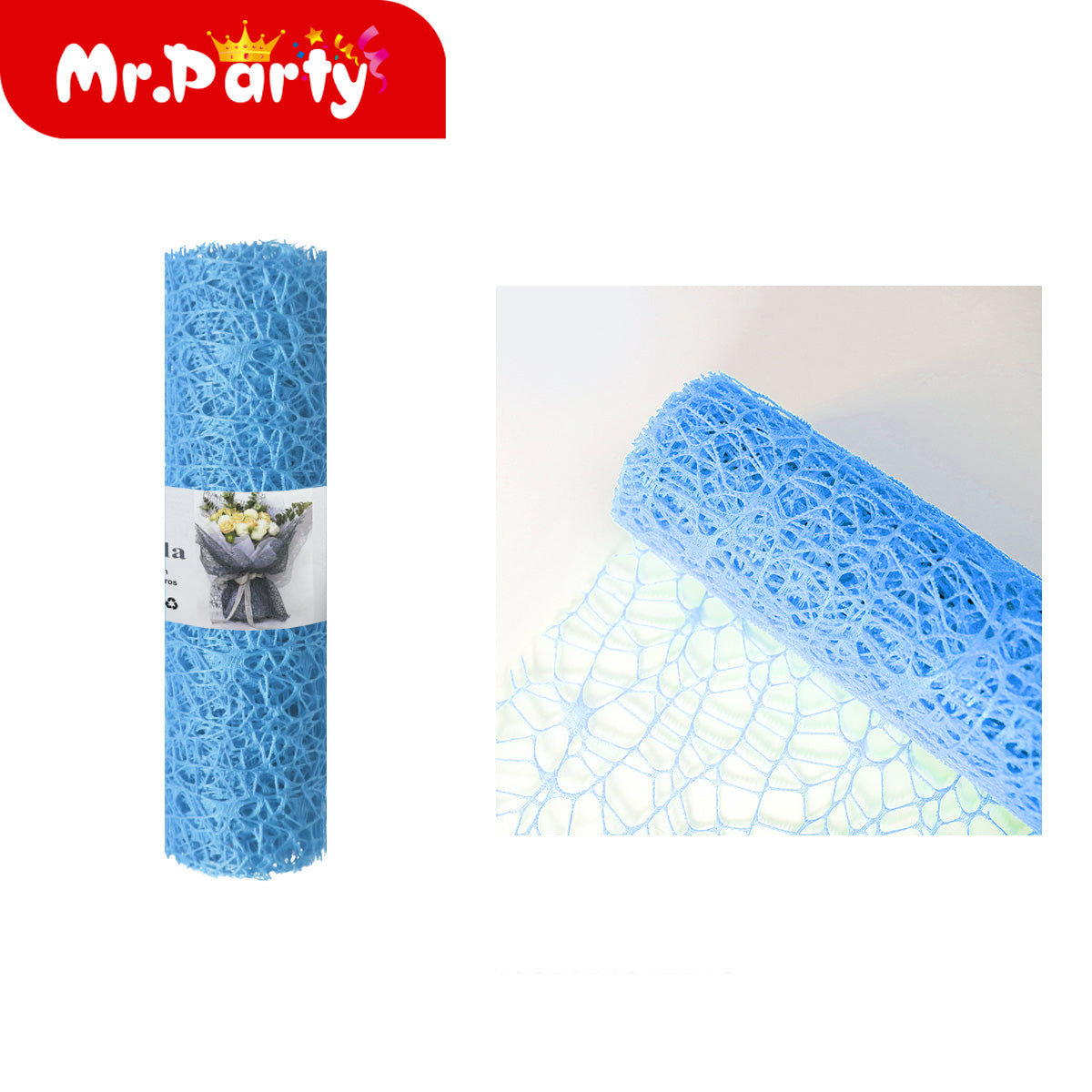 ✨ Malla Decorativa para Ramos y Arreglos Florales (Rollo 14 cm x 4.5 m) 🌸🎀