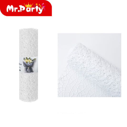 ✨ Malla Decorativa para Ramos y Arreglos Florales (Rollo 24 cm x 3 m) 🌸🎀