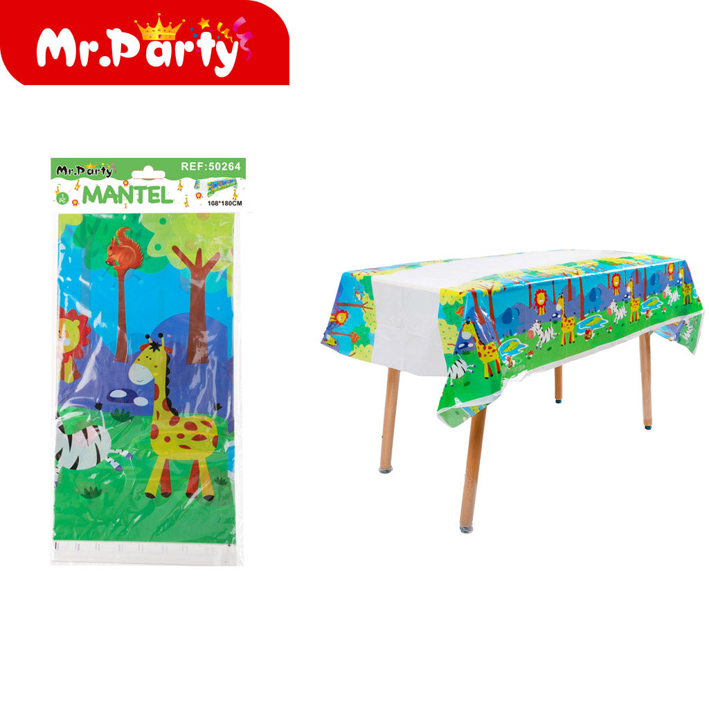 Manteles de Fiesta Infantiles Mr. Party 108x180 cm mayoreo 12 pzas – Varios Diseños