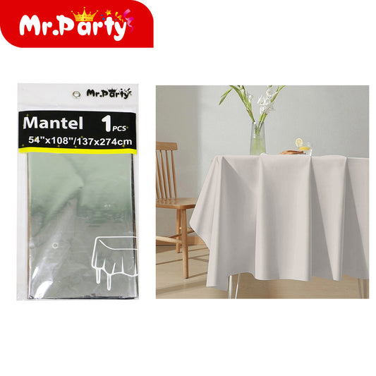 Mantel de película de aluminio de color solido 137*274 plate (12paquetes)