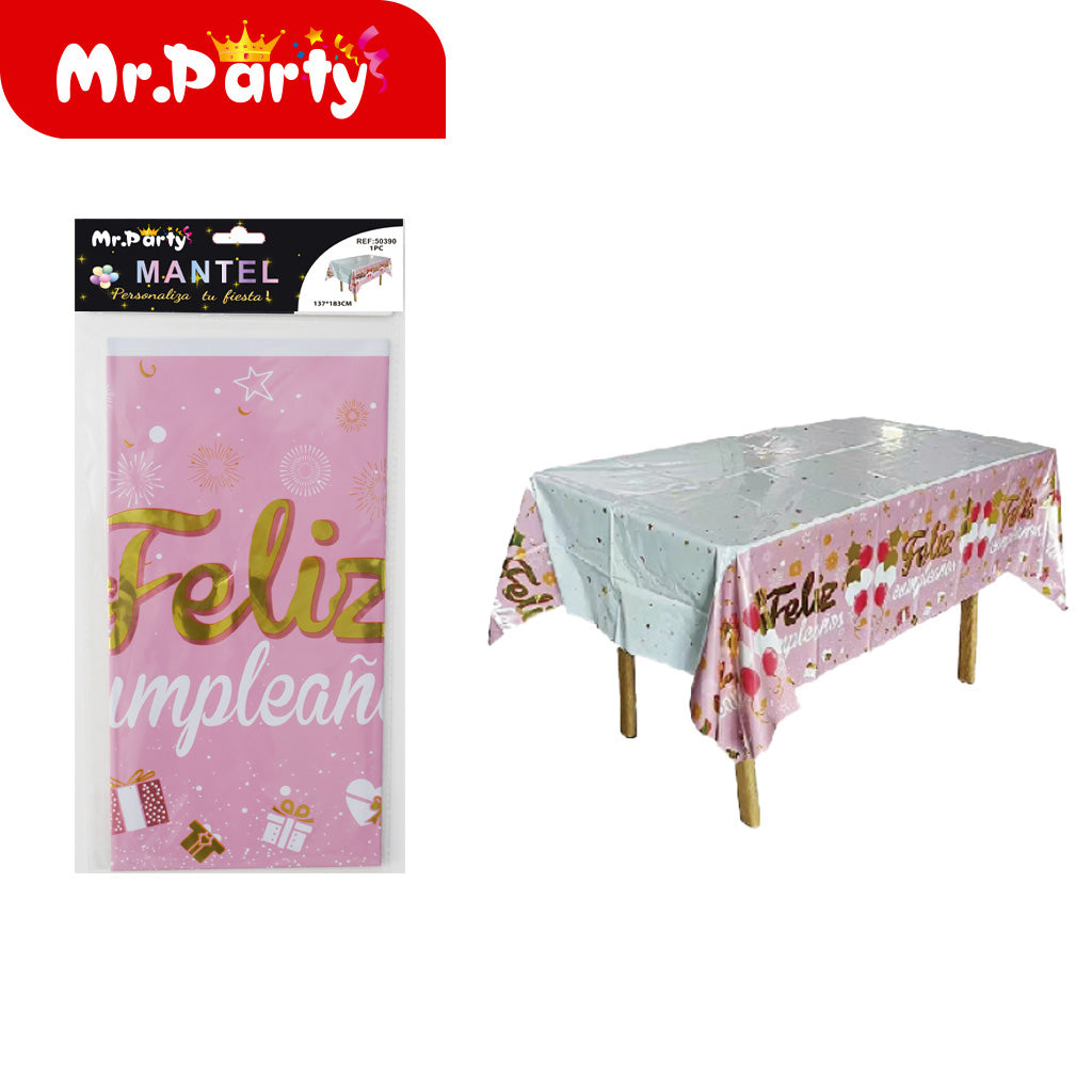 Globo de aluminio español feliz cumpleaños 137*183cm papel p (12paquetes)