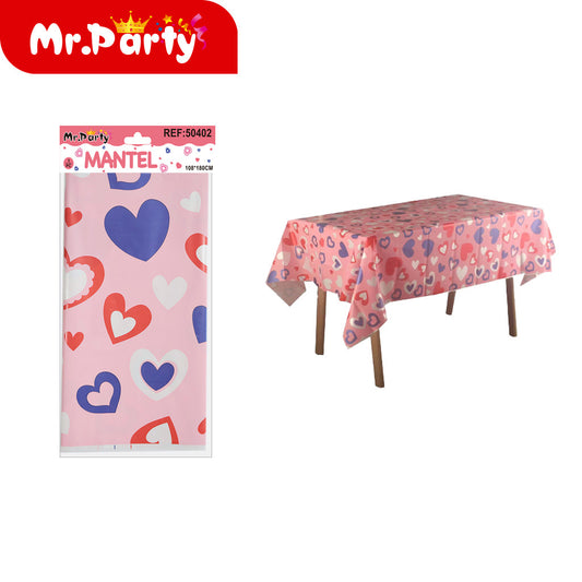 Mantel perlado para san valentín 137*183 zqr-04 (12paquetes)