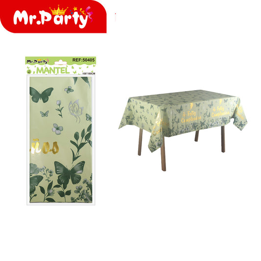 Papel pintado de aluminio con diseño de mariposas de cumplea (12paquetes)