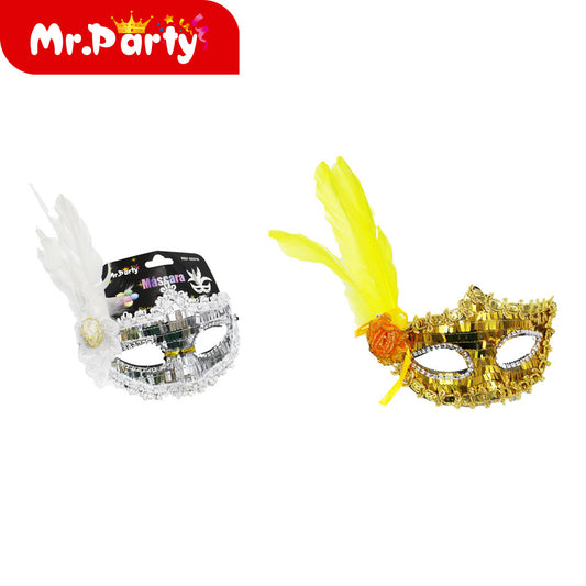 Mezcla de colores de máscaras de fiesta de 4 a 6 colores (12paquetes)