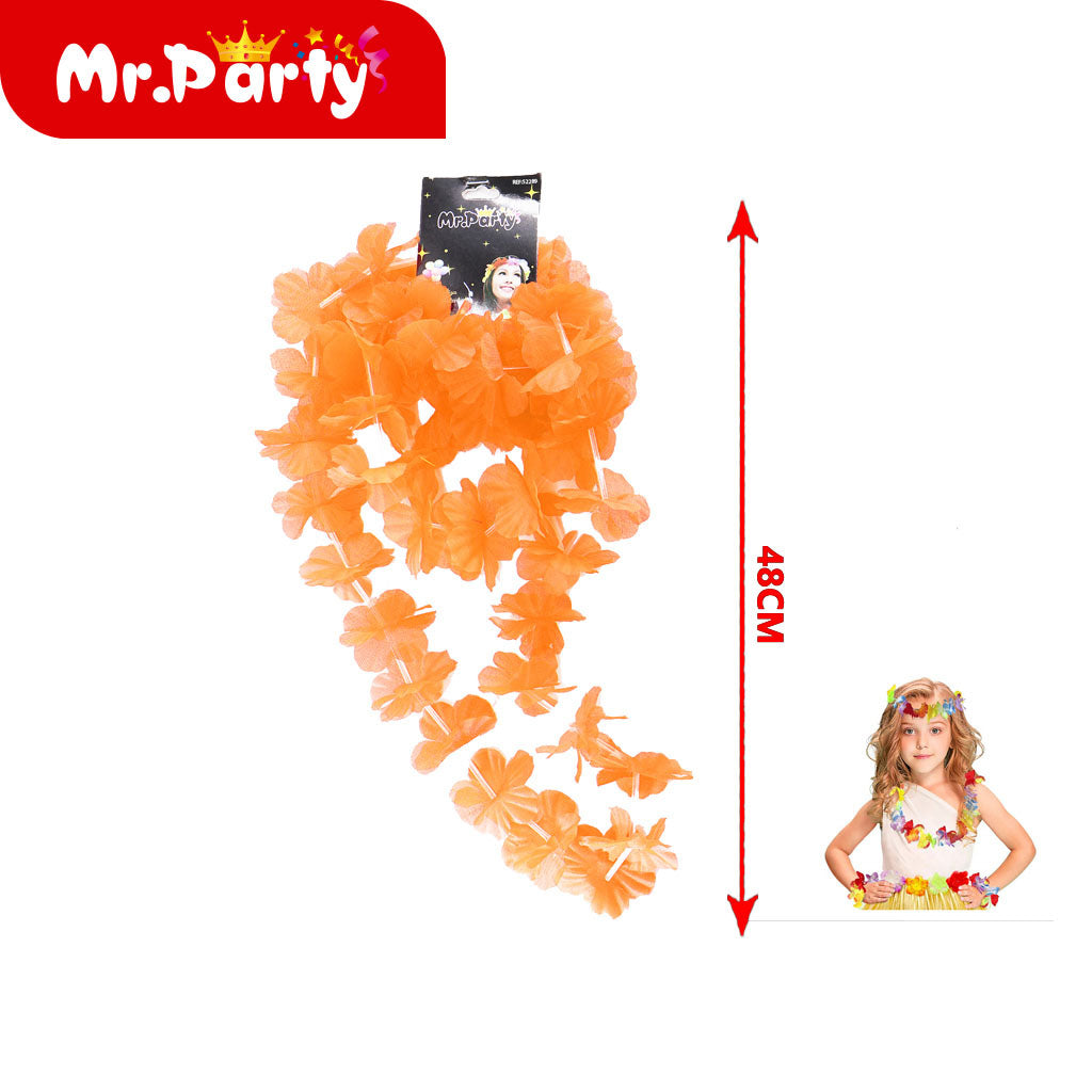 Set Hawaiano de Flores (lei 48 cm) | Mr. Party