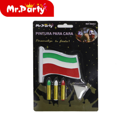 Pintura facial de tres crayones con la bandera nacional de 3 (12paquetes)