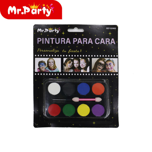 Pintura facial redonda de ocho colores 35g (12paquetes)
