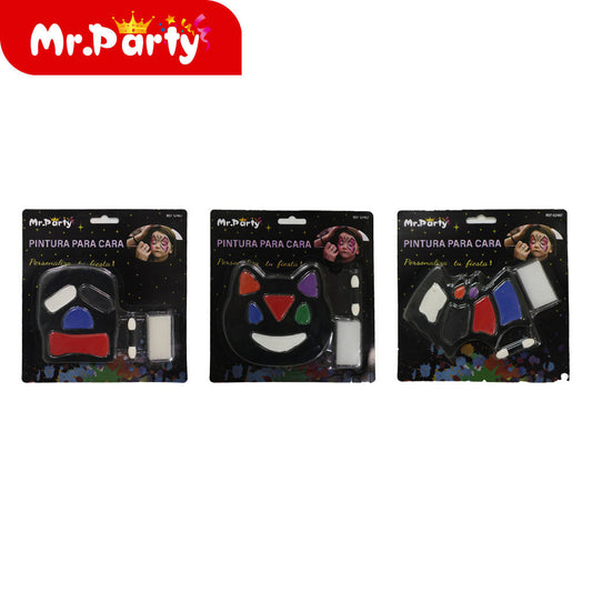 Cabeza de gato cabeza de calavera pintura facial de murciÃ©la (12paquetes)