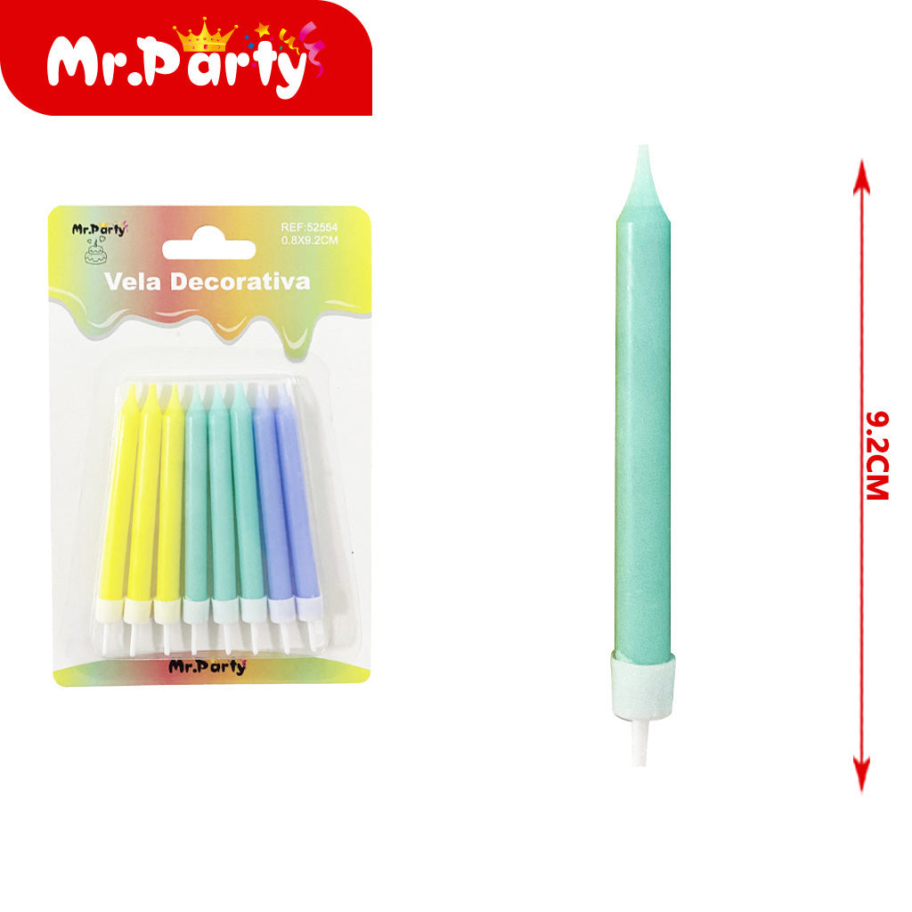 Vela Decorativa de espirales y figuras Mr. Party