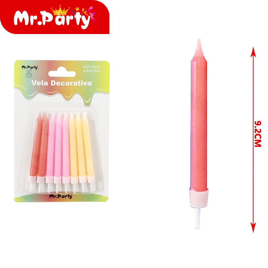 Vela Decorativa de espirales y figuras Mr. Party