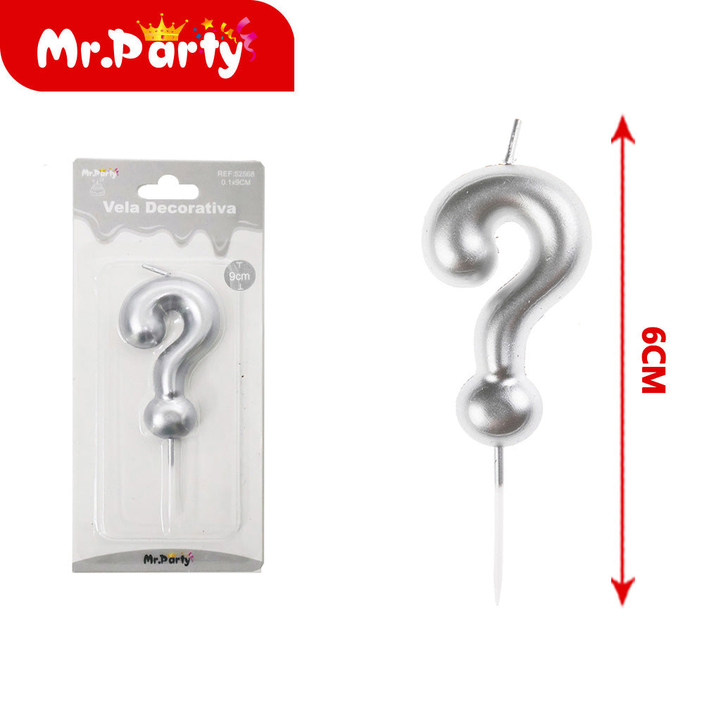 Vela Decorativa de numero con Brillo Mr. Party
